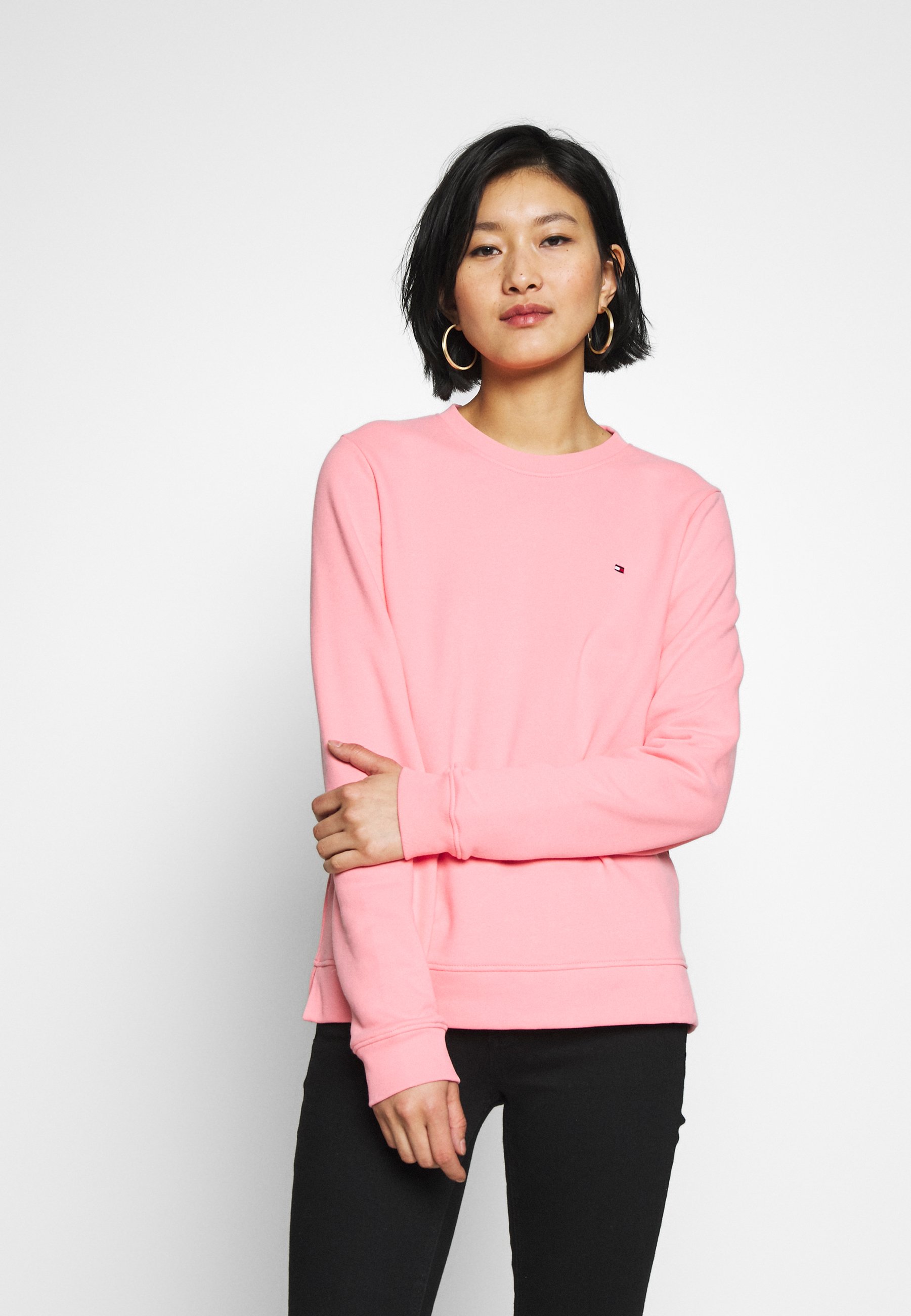 tommy hilfiger pink crew neck