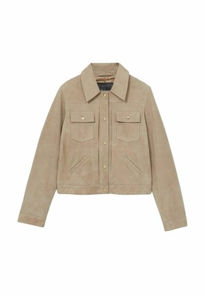 Reiss REGULAR FIT CONOR - Nahkatakki - neutral
