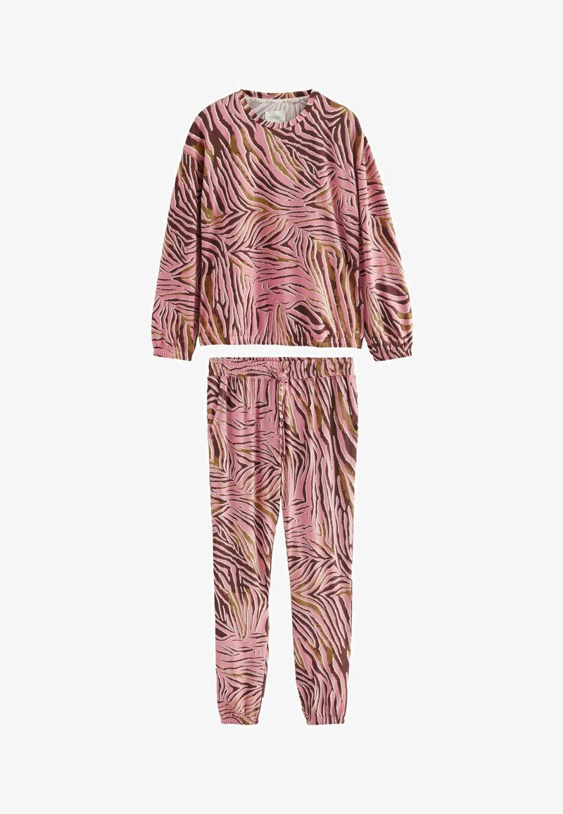 Next LONG SLEEVE - REGULAR FIT SET - Nachtwäsche Set - pink zebra