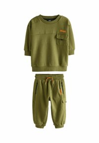 Next UTILITY  JOGGERS SET - REGULAR FIT - Træningssæt - khaki green