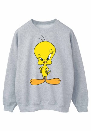 LOONEY TUNES ANGRY TWEETY - Bluză de molton - sport grey