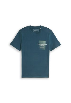 TOM TAILOR DENIM, - T-shirt z nadrukiem