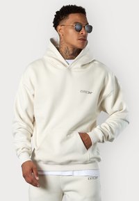 DISCREET OVERSIZED - Hoodie - cream