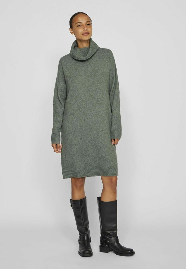 ROLLKRAGEN - Strickkleid - laurel wreath