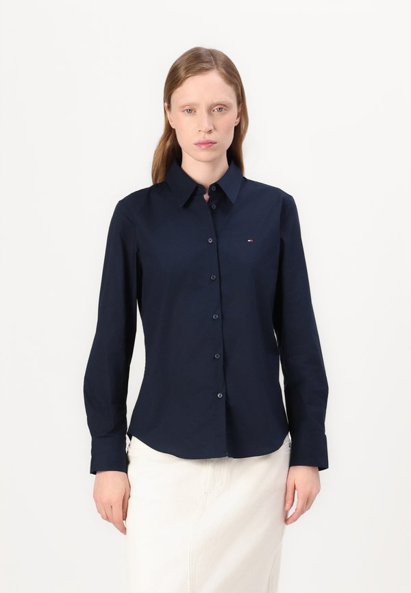STRETCH REGULAR SHIRT - Button-down blouse - desert sky