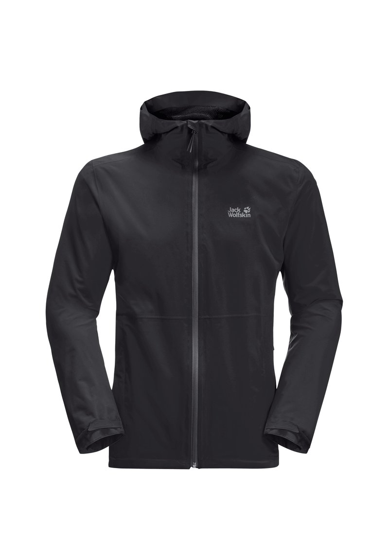 Jack Wolfskin Regenjas zwart