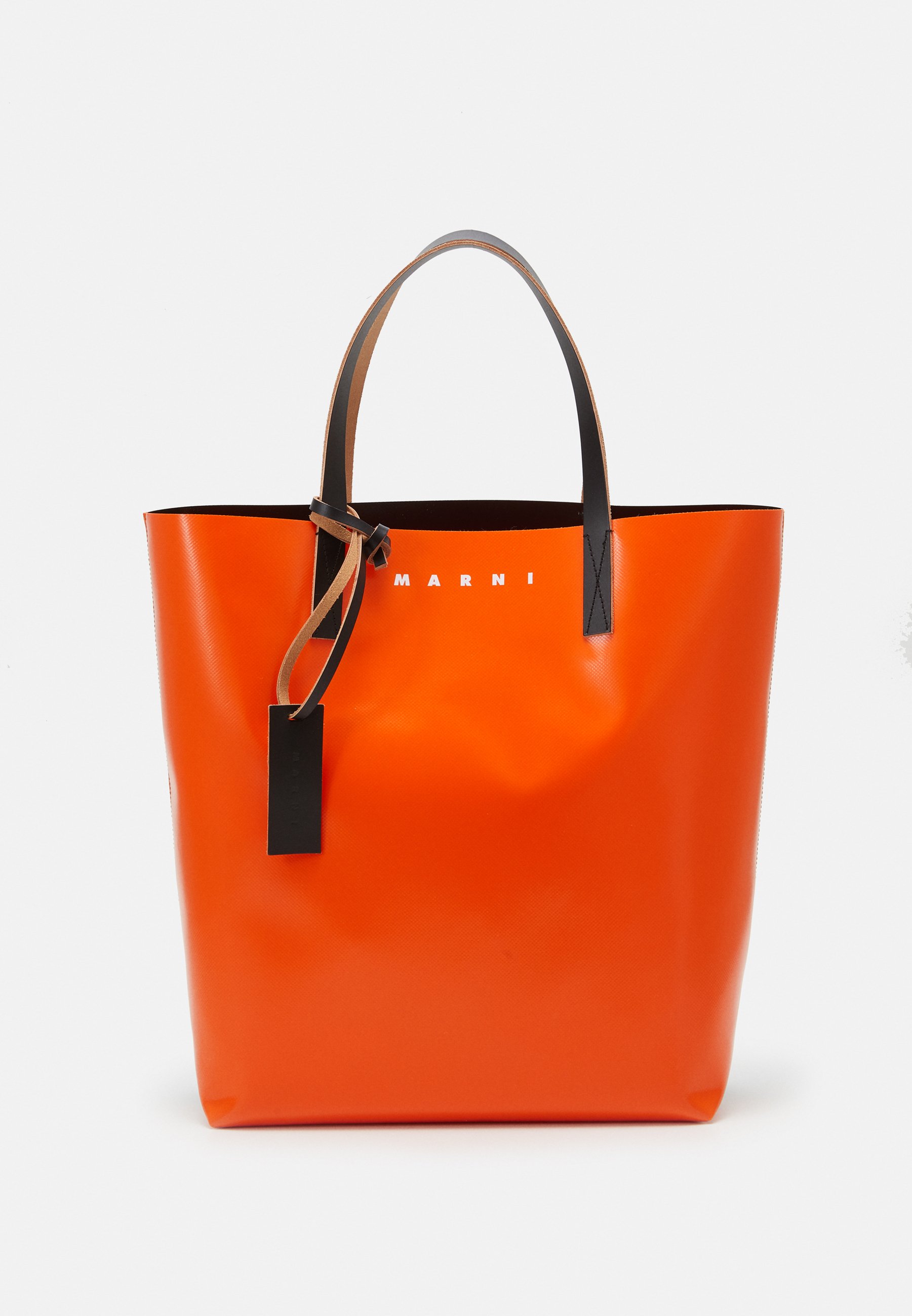 Marni TRIBECA UNISEX - Bolso shopping - carrot/black/naranja - Zalando.es