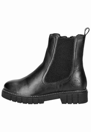 High heeled ankle boots - black