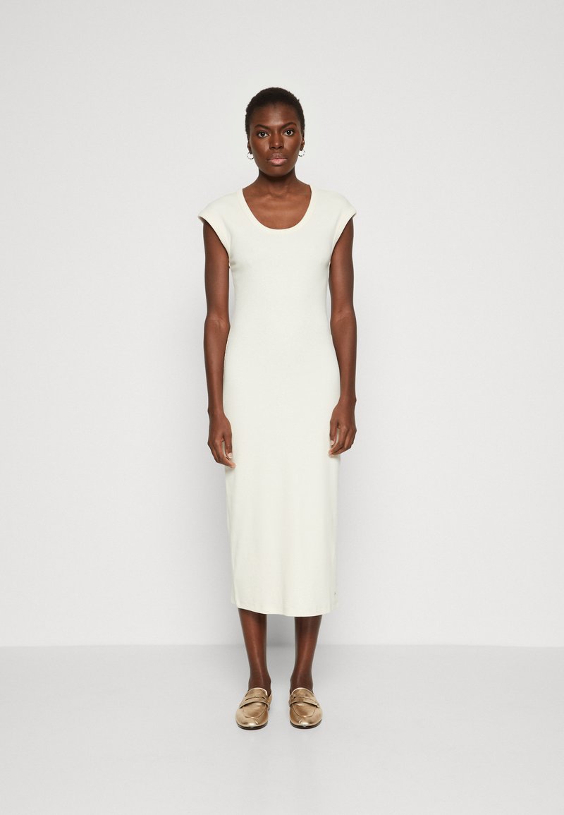 Tommy Hilfiger SLIM MIDI CAP SLEEVE Jerseyjurk calico/crème