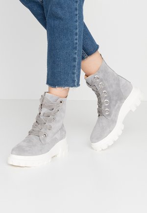 Stivaletti stringati - light grey