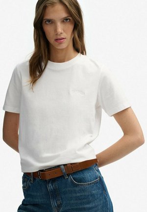 Superdry & Co, ESSENTIAL LOGO EMBROIDERED  - T-shirt basic - optic