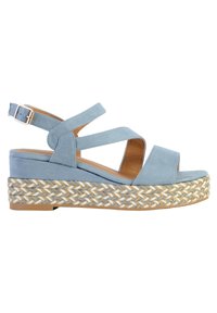 Divine Factory COMPENSÉE - Sandaler m/ kilehæl - bleu