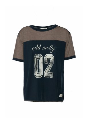 GAMZE - Camiseta estampada - navy chocolate