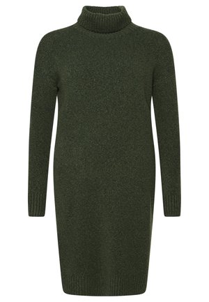 Stickad klänning - grey