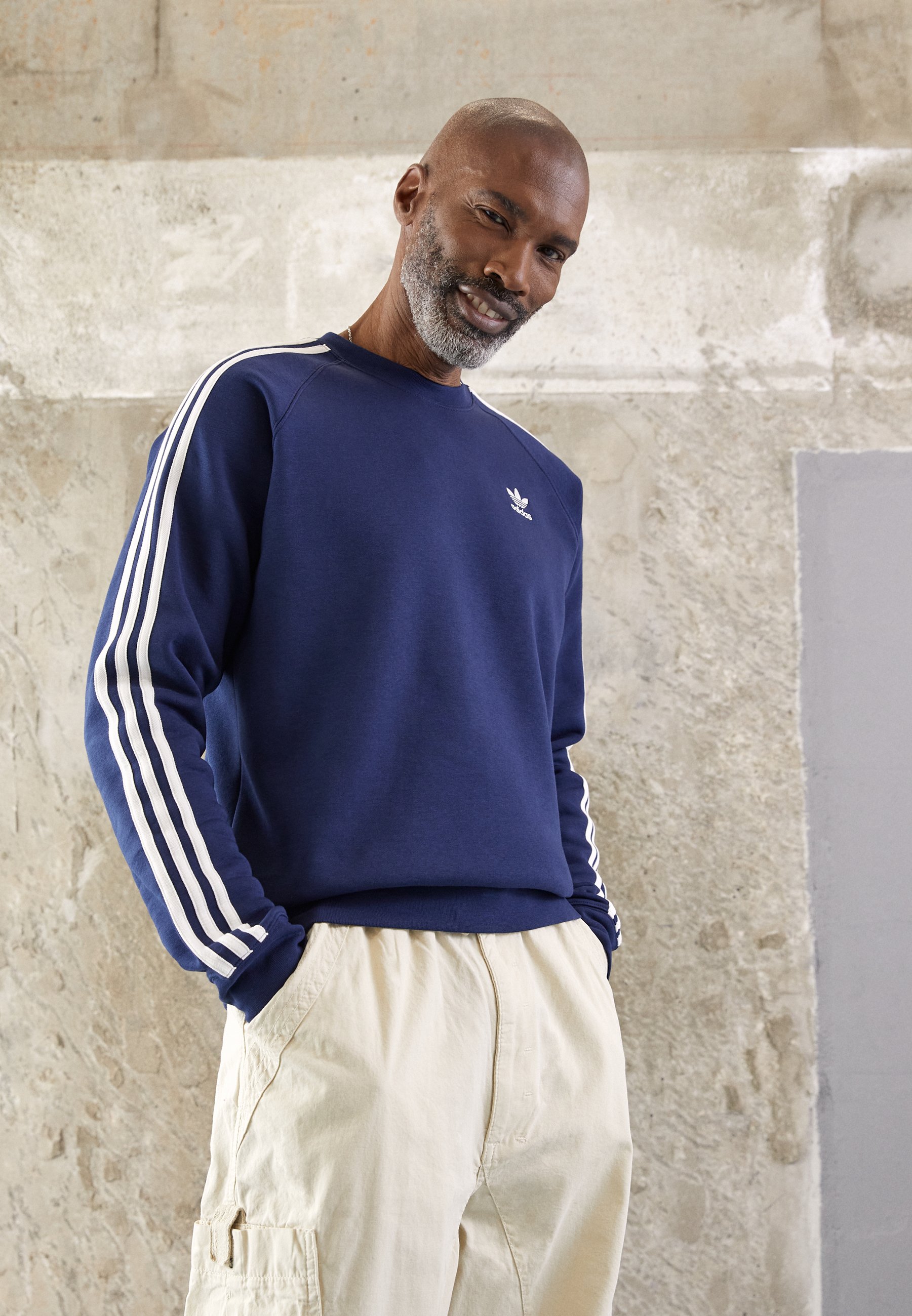 adidas Originals ADICOLOR CLASSICS 3-STRIPES - Sweatshirt - night  indigo/dunkelblau