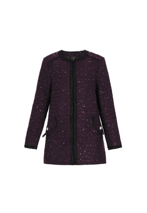 Halflange jas - dark purple