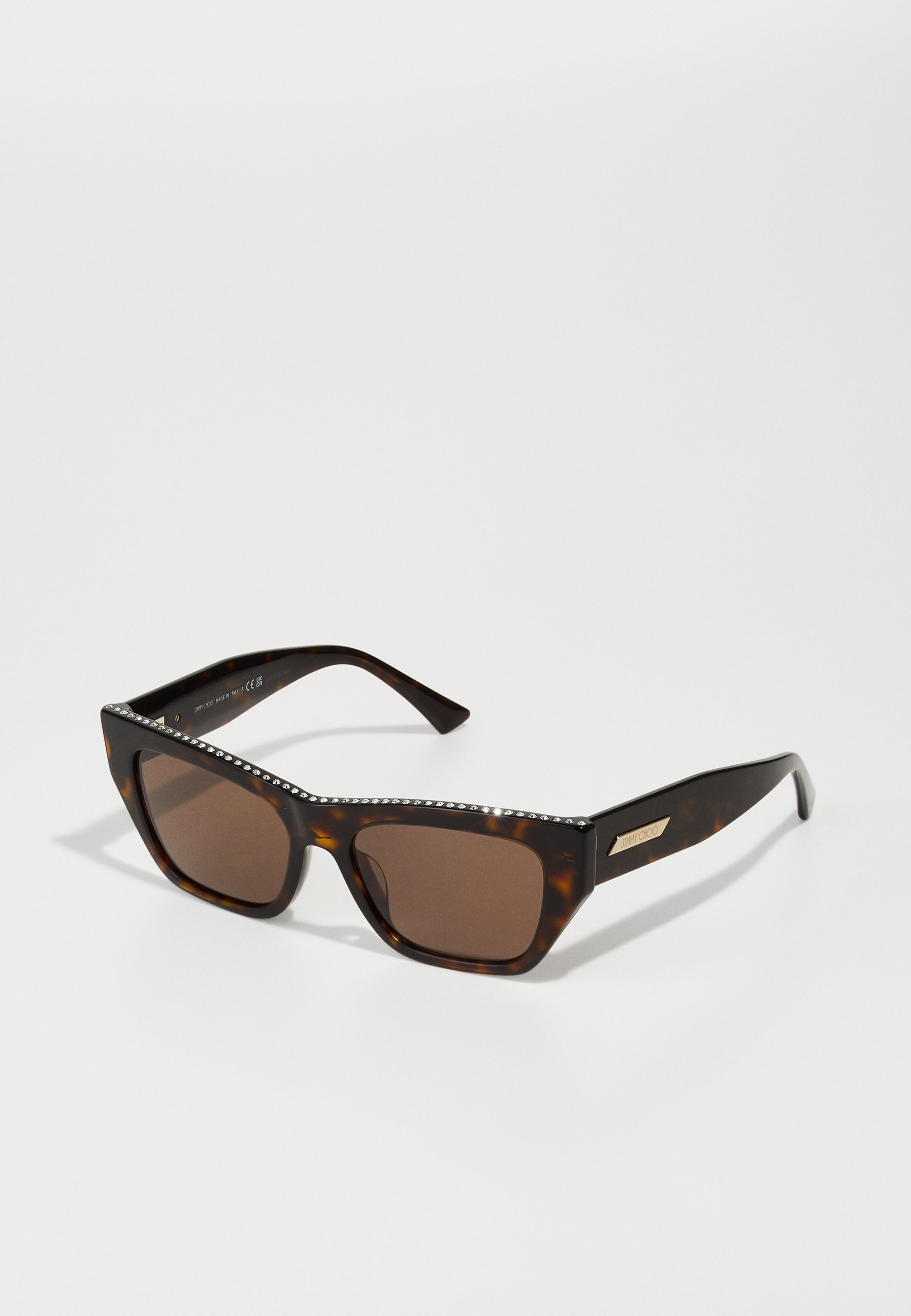 Jimmy Choo Tortoiseshell Frame Sunglasses with Brown Lenses display picture 2