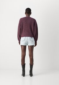 Scotch & Soda FUZZY RELAXED CARDIGAN - Ζακέτα - berry melange