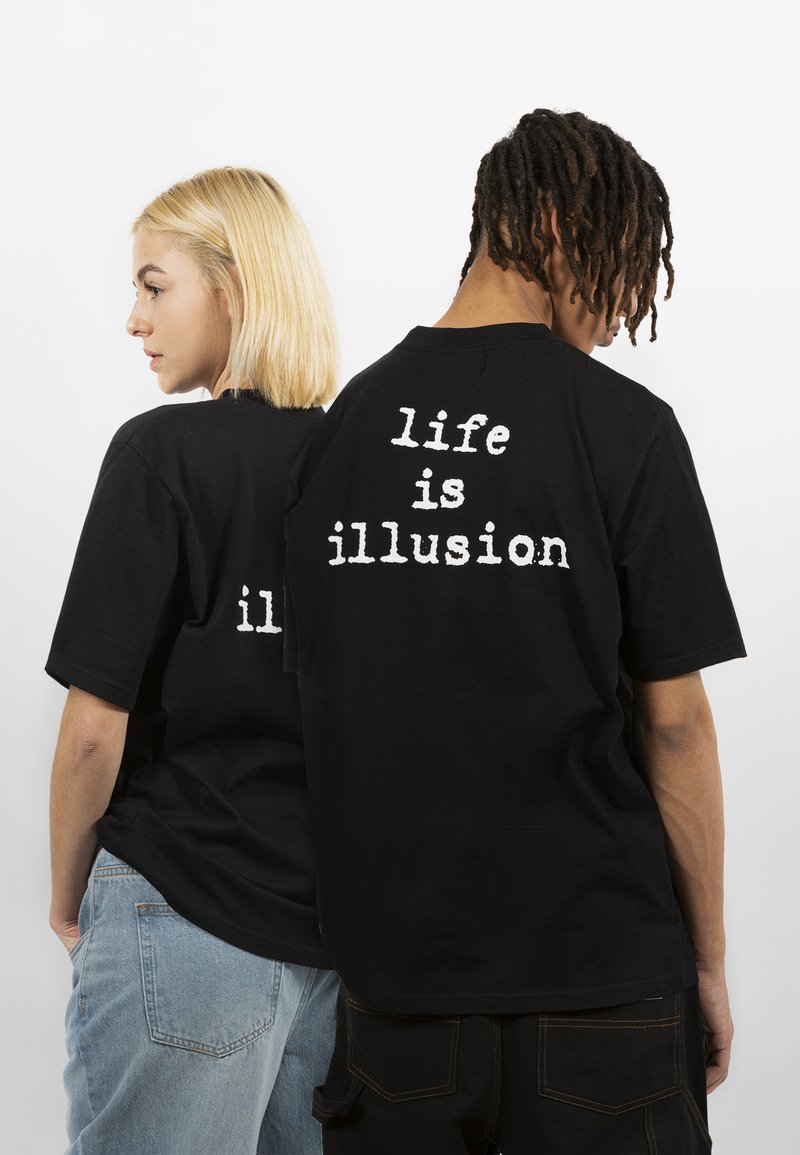 Damen T-Shirts | Wasted Paris ILLUSION UNISEX T-Shirt print black/schwarz - WH36855 Damen T-Shirts | Wasted Paris ILLUSION UNISEX T-Shirt print black/schwarz - WH36855