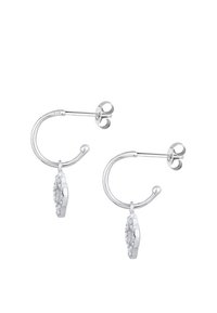 Elli HOOPS CLOVERLEAF - Ohrringe - silver-coloured
