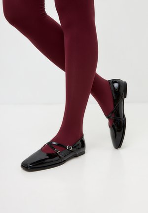 MARY JANE - Ankle strap ballet pumps - black