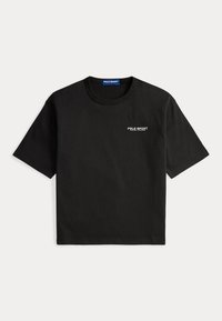 Μαύρο t-shirt με κοντά μανίκια και στρογγυλή λαιμόκοψη με μικρό λευκό λογότυπο "Polo Sport Ralph Lauren" στο αριστερό στήθος.