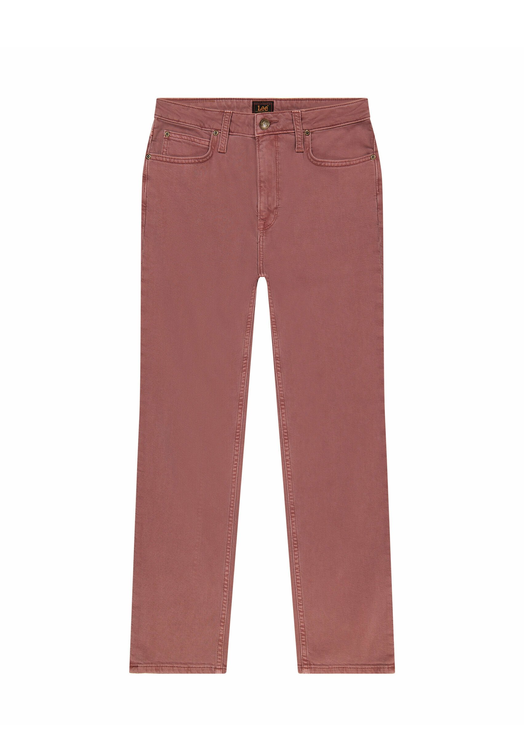 Lee Women's Carol Pants – Damenhose, Henna-Farbe, Größe 32/33, Regular Straight Fit, 98% Baumwolle