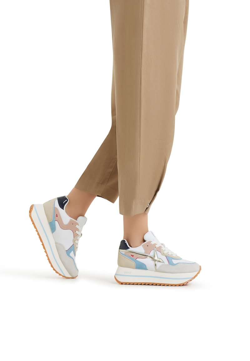 W6YZ DEVA - Sneakers - weiß hellblau