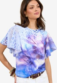 REGULAR FIT - EMBELLISHED  - Tricou cu imprimeu - blue