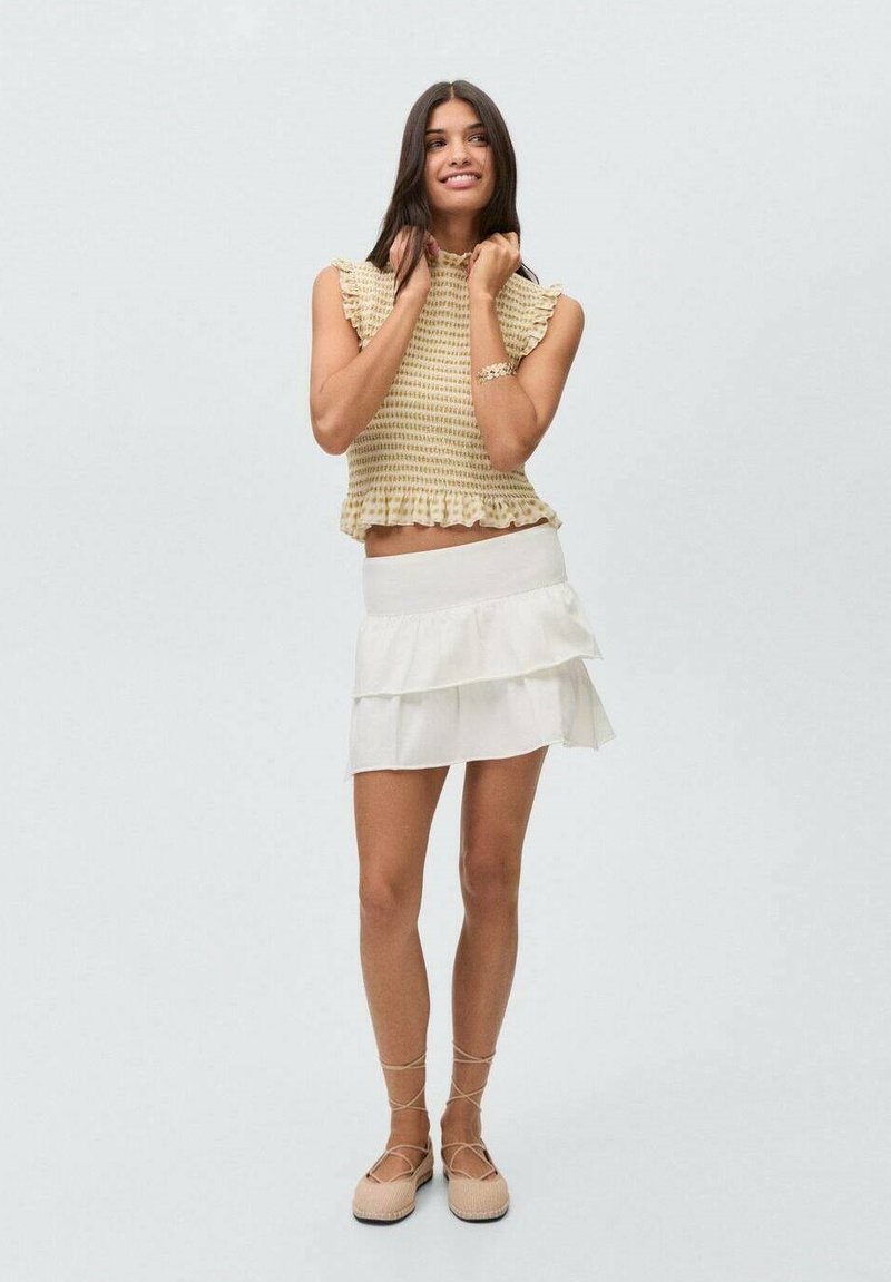 Mango Kids - A-lijn rok - off white, Vergroten