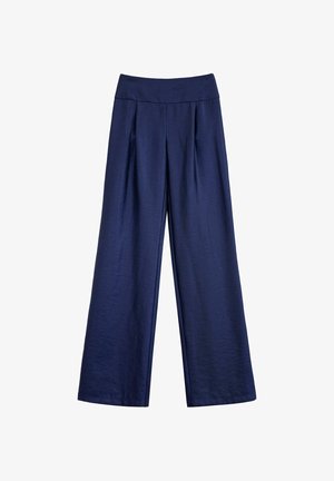 THE-ARE CON DETALLE DE CINTURA ANCHA - Pantaloni - blue