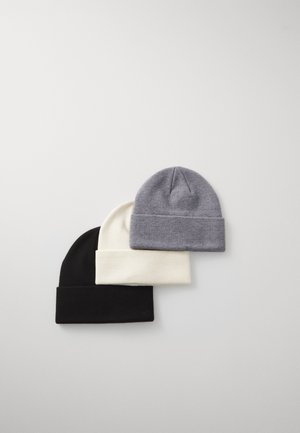 UNISEX 3 PACK - Mütze - black/grey/white