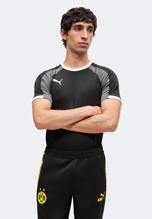 PUMA BVB DORTMUND KING ANTHEM PANTS - Club wear - black/faster yellow — photo 4
