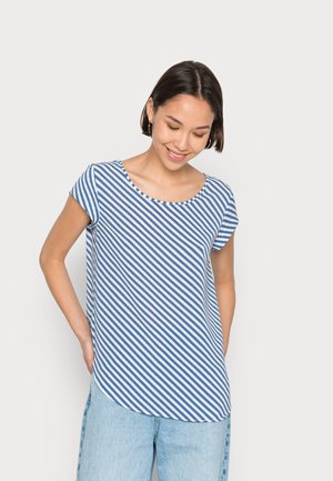 ONLNOVA LUX - Blouse - eggnog/blue