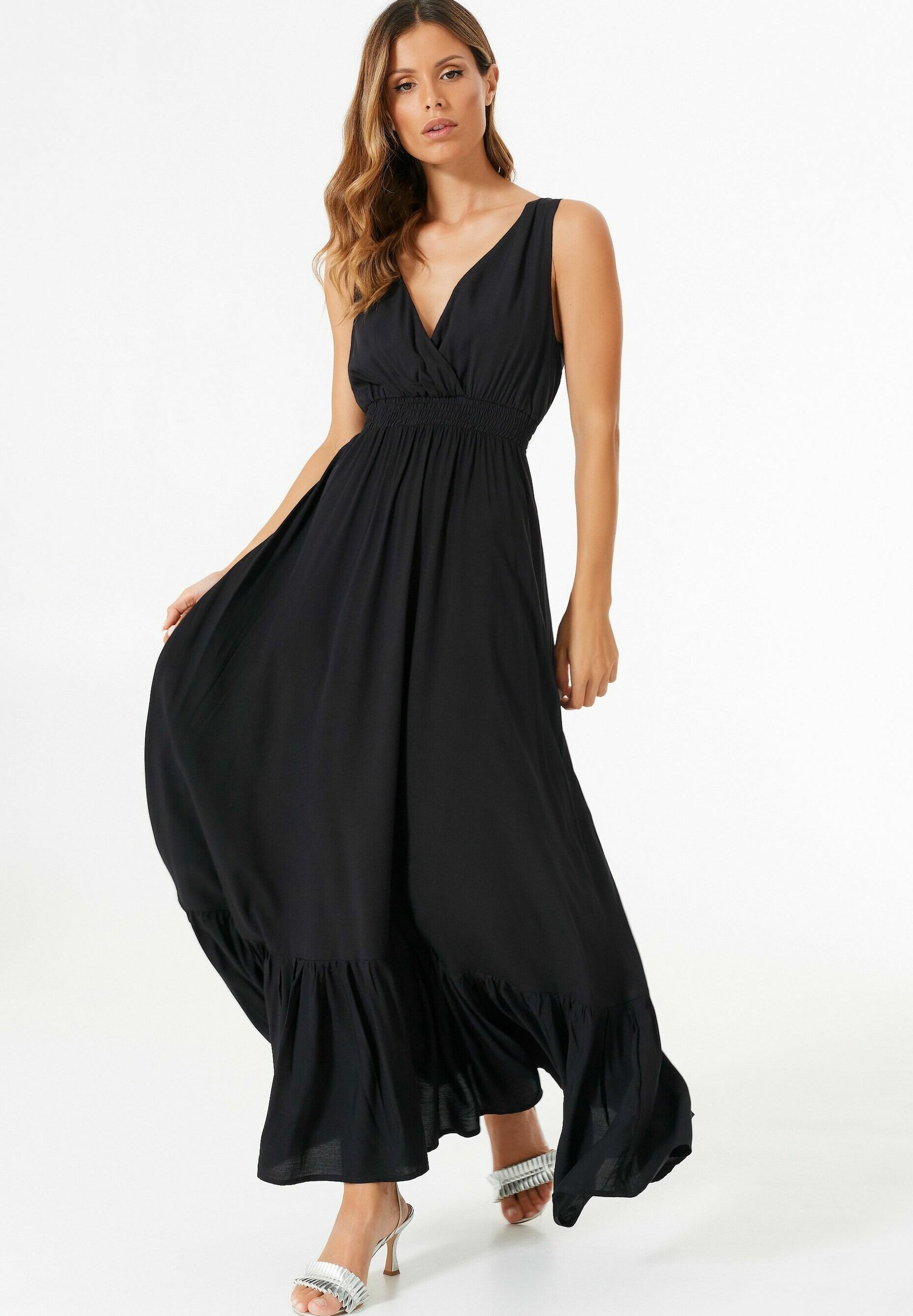 Con Spacco Laterale Abitino Nero Estivo Tulle Vestiti Eleganti