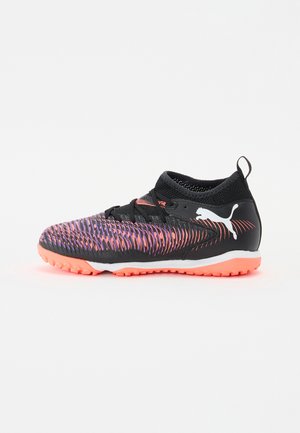 FUTURE 8 MATCH - Astro turf trainers - black/white/glowing red