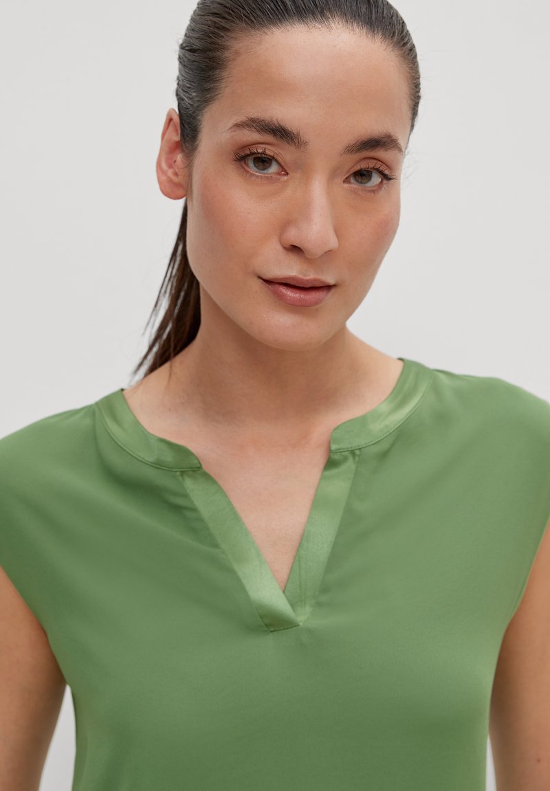Damen Hemdblusen | comma Bluse bright green/grün - QS25764 Damen Hemdblusen | comma Bluse bright green/grün - QS25764