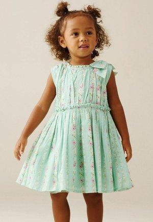 Angel & Rocket, REGULAR FIT - GIANNA FLORAL STRIPE BOW SHOULDER DRESS - Päevakleit - green