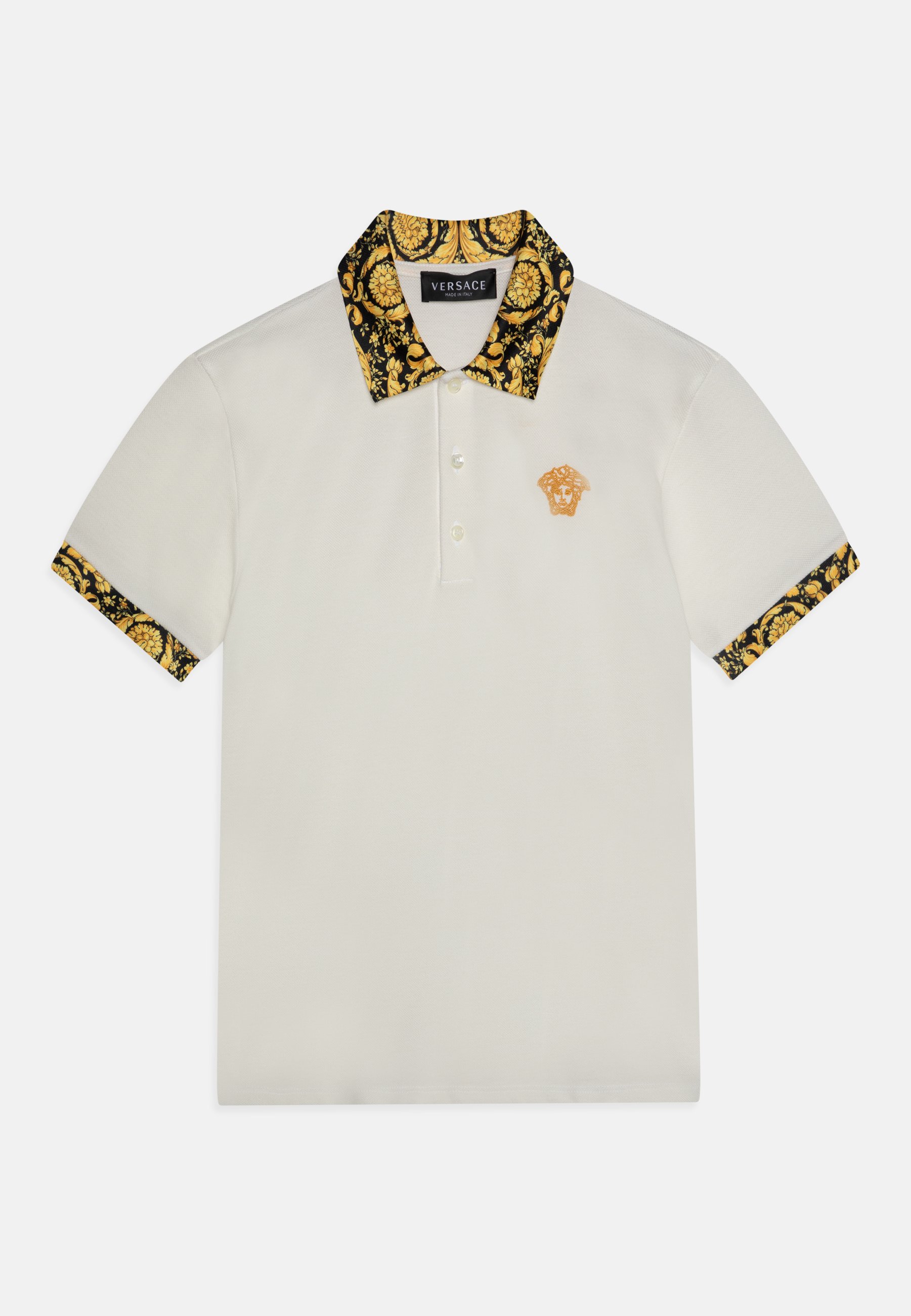Versace BAROCCO KIDS MEDUSA UNISEX - Polo shirt - bianco/nerooro/oro/white  - Zalando.co.uk