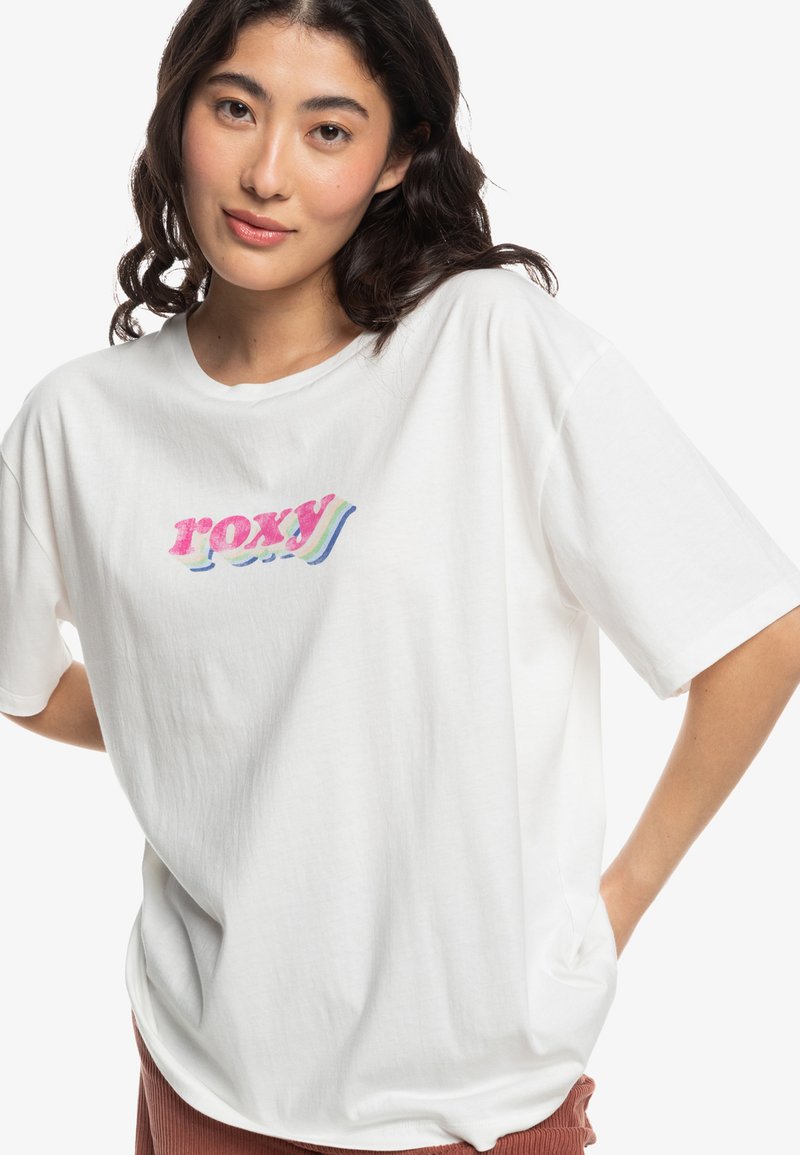 Roxy - T-shirt z nadrukiem/biały - Zalando.pl