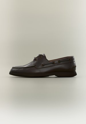 BOSS, SIENNE SLON PLLT - Purjehduskengät - dark brown