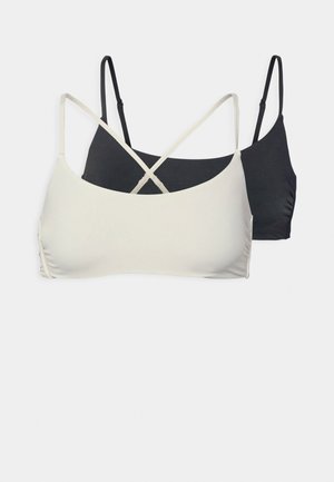 ONLY ONLSUSAN 2 PACK - Haut de bikini - black/cloud dancer