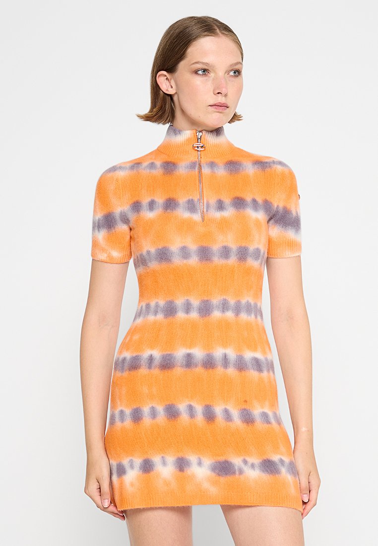 Diesel Gebreide jurk oranje