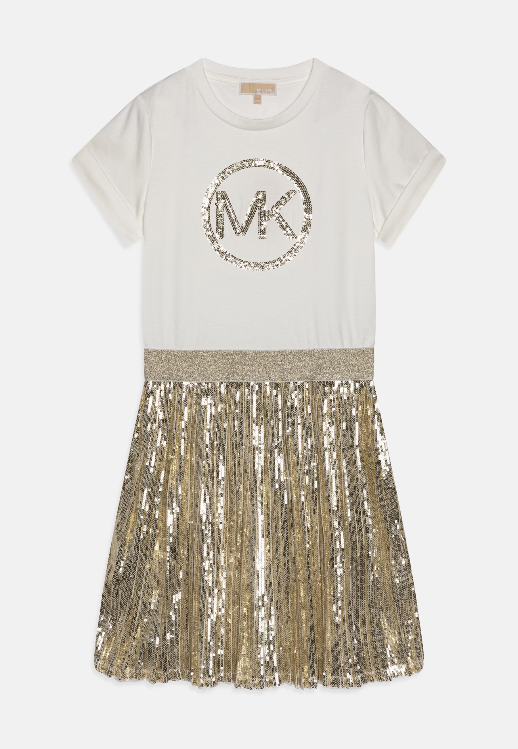 Michael Kors Kids DRESS Jersey dress off-white/gold/off-white