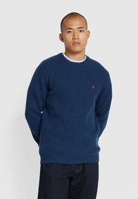 HALTON RIB SWEATER - Jumper - deep blue
