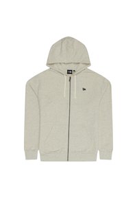 ESSENTIAL HOODY - Športna jopa s kapuco na zadrgo - off-white