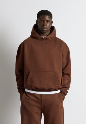 Burocs BASIC - Sweat à capuche - chocolate brown