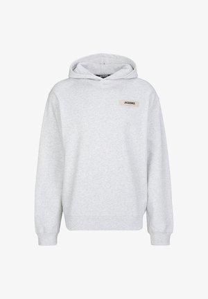 Jacquemus, JACQUEMUS KAPUZENPULLOVER GROSGRAIN LOGO - Hoodie - grey