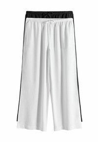 THE SET REGULAR FIT - 2 PACK WIDE LEG PULL ON - Trousers - black white