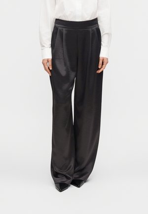 KATIE WIDE LEG PANT - Stoffhose - black